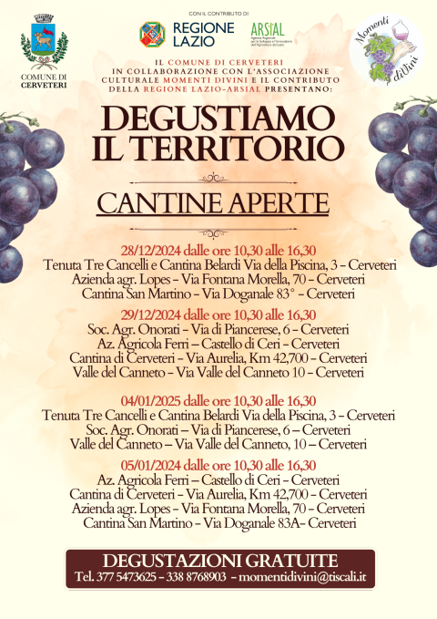 Degustiamo il territorio - Cerveteri