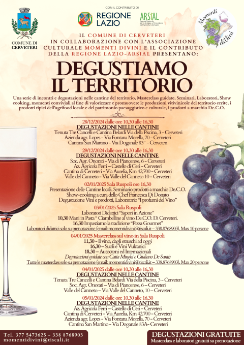 Degustiamo il territorio - Cerveteri