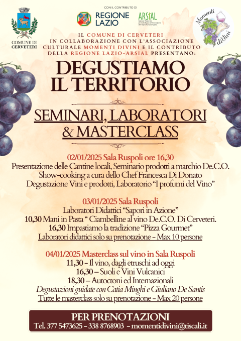 Degustiamo il territorio - Cerveteri