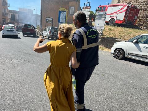 incendio a Cerveteri