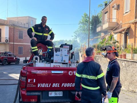 incendio a Cerveteri