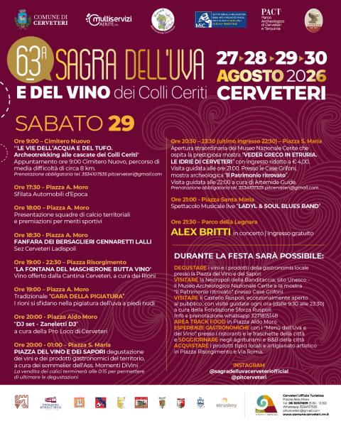 Sagra 2026 programma sabato 29