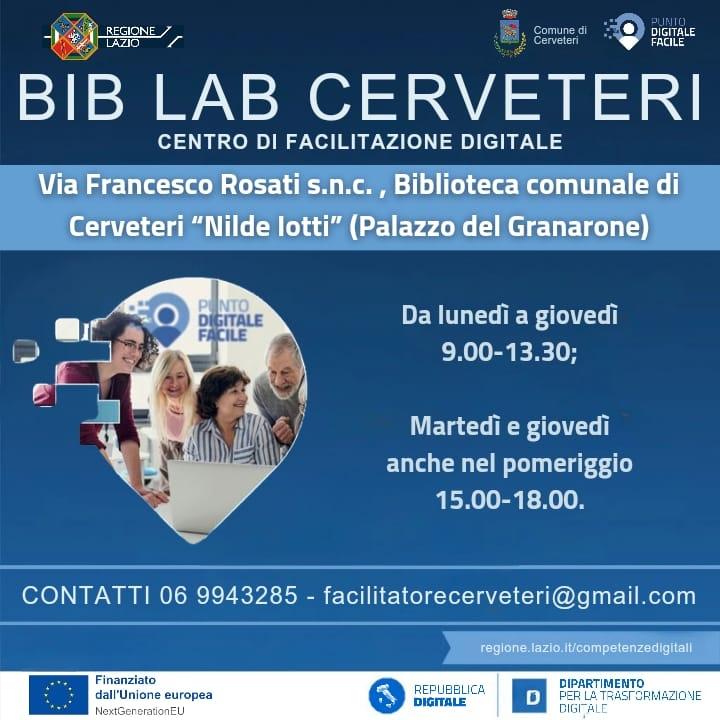 Facilitazione digitale a Cerveteri - locandina