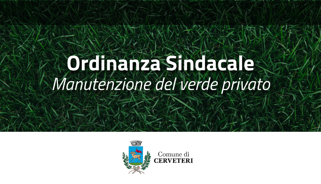 Grafica ordinanza verde privato